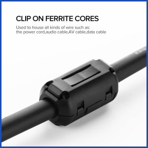 Ugreen-Clip-on-Ferrite-Filter-Ring-Core-for-Digital-Cables-RFI-EMI-Noise-Suppressor-Active-Components-1