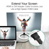 Ugreen DVI to HDMI Adapter Bidirectional DVI-D 24 1 Male to HDMI Female Cable