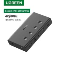 Ugreen HDMI Switch KVM Switch for Xiaomi Mi Box 4 In 1 Out 4 PCs Sharing