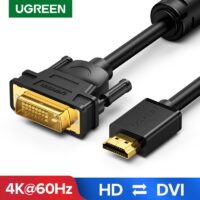 Ugreen HDMI-compatible To DVI Bi-direction DVI-D 24 1 Adapter Cable HD 1080P