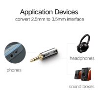 Ugreen Jack 3.5 mm to 2.5 mm Audio Adapter 2.5mm Male to 3.5mm Female Plug Connector