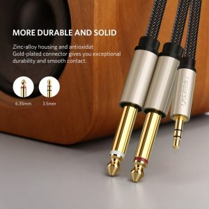 Ugreen-Jack-3-5mm-to-6-35mm-Adapter-Audio-Cable-for-Mixer-Amplifier-Speaker-Gold-Plated-1