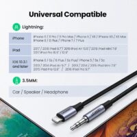 Ugreen MFi Lightning to 3.5mm Aux Cable for iPhone 13 12 11 Pro Max