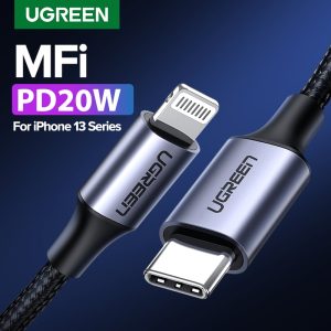 Ugreen MFi USB C to Lightning Cable fo iPhone 13 12 Pro Max 8 PD 18W 20W