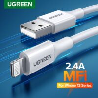 Ugreen MFi USB Cable for iPhone 13 Mini 2.4A Fast Charging USB Charger Data Cable