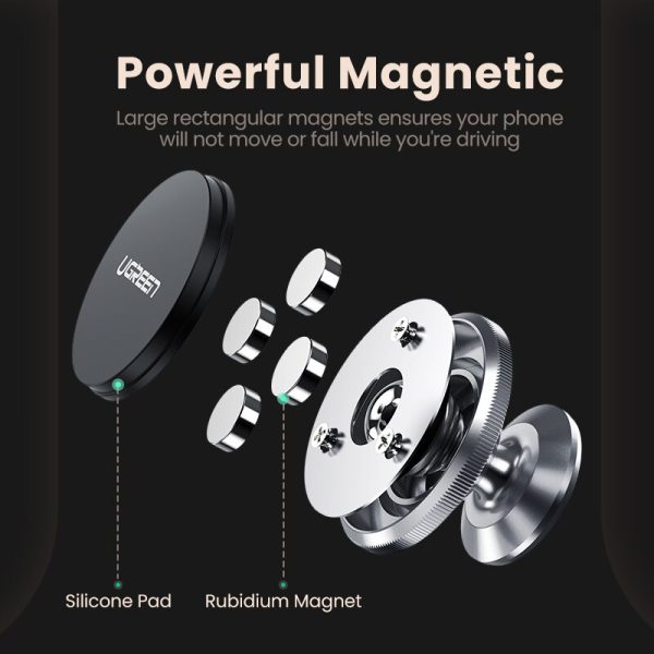 Ugreen Magnetic Phone Holder for iPhone 13 12 Samsung Xiaomi Car Holder