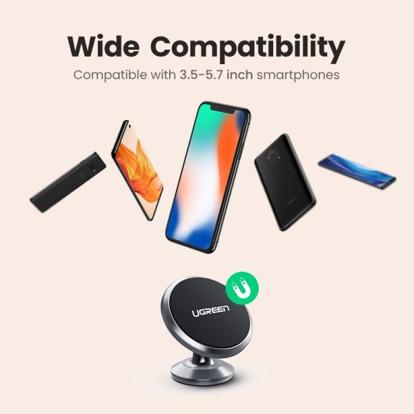 Ugreen Magnetic Phone Holder for iPhone 13 12 Samsung Xiaomi Car Holder