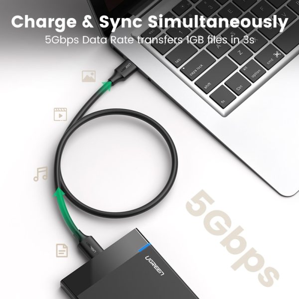 Ugreen Micro USB 3.0 Cable 3A 1M Fast Charging