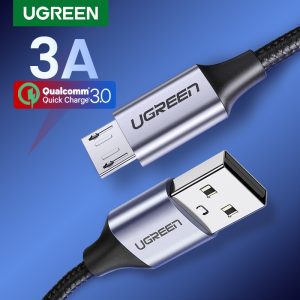 Ugreen Micro USB Cable 3A Nylon Fast Charging USB Type C Cable