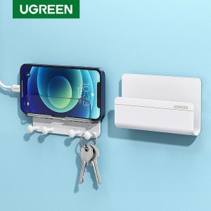 Ugreen Mobile Phone Holder Stand For iPhone 13 12 Wall Mount Holder Adhesive Stand