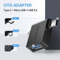 Ugreen OTG Adapter 2-in-1 Micro USB Type C to USB 3.0 Type-C Adapter