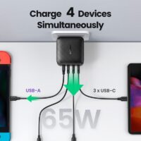 Ugreen PD 65W Charger GaN USB Type C Charger US for Apple MacBook Air