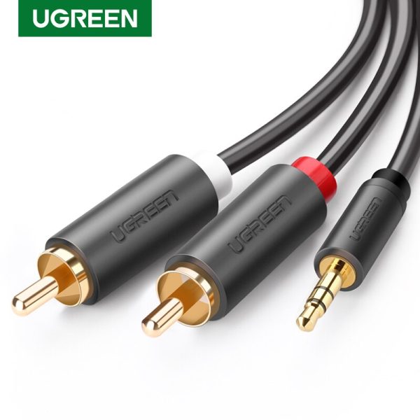 Ugreen RCA 3.5mm jack Cable 2 RCA Male to 3.5 mm Male Audio Cable