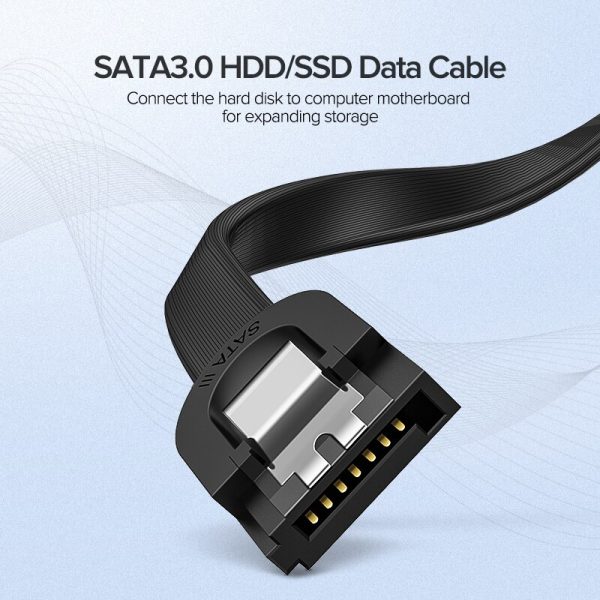 Ugreen SATA Cable 3.0 to Hard Disk Drive SSD HDD Sata 3 Straight Right-angle Cable