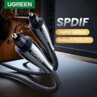 Ugreen Toslink Digital Cable Optical Fiber Audio Cable Adapter