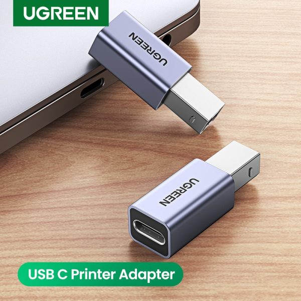 Ugreen USB 2.0 Printer Adapter USB Type c Adapter For Printer Hard Drive