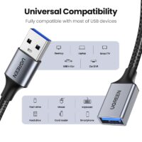 Ugreen USB 3.0 Cable USB Extension Cable Male to Female Data Cable