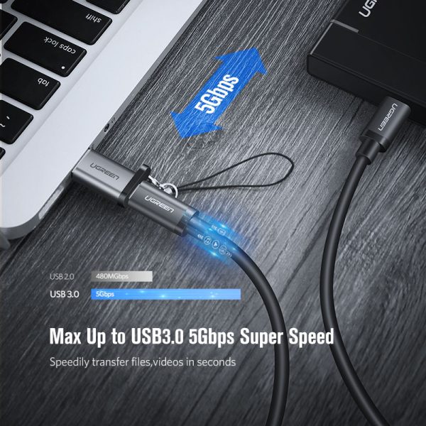 Ugreen USB C Adapter USB 3.0 2.0 Male to USB 3.1 Type C Adapter