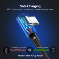 Ugreen USB C Cable for Samsung S9 S10 Plus Quick Charge 3.0 Right