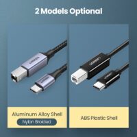 Ugreen USB C to USB Type B 2.0 Cable for New MacBook Pro Printer Type C Printer Scanner Cord