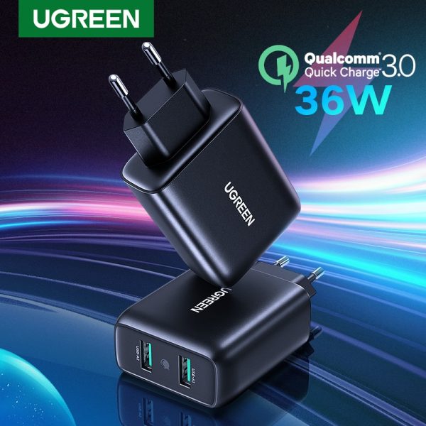 Ugreen USB Charger Quick Charge 3.0 36W Fast Charger Adapter QC3.0