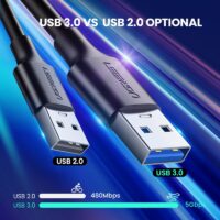 Ugreen USB Type C Cable for Samsung Galaxy S9 Note 8 9 USB 3.0 Type-C USB C 2.4A