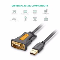 Ugreen USB to RS232 COM Port Serial PDA 9 DB9 Pin Cable Adapter