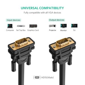 Ugreen-VGA-Cable-VGA-Male-to-Male-Cable-1080P-1m-5m-10m-Cabo-15-Pin-Cord-1