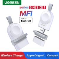 Ugreen Wireless Charger For Apple Watch Series 7 6 5 4 3 2 Portable MFi USB