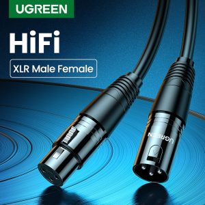 Ugreen XLR Cable Karaoke Microphone Sound Cannon Cable Plug XLR