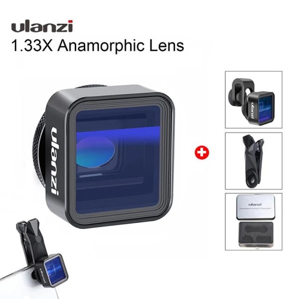 Ulanzi Anamorphic Lens For iPhone 12 Pro Max X 1.33X 1.55X Wide Screen Video