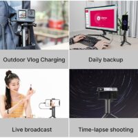 Ulanzi BG-4 Mini Tripod With 5000mAh Power Bank Hand Grip Monopod Portable tripod