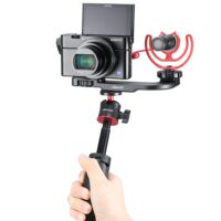 Ulanzi MT-08 Foldable Mini Tripod Mount 1/4'' Tripod Monopod Hand Grip Universal