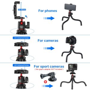 Ulanzi-MT-11Flexible-Octopus-Tripod-Smartphone-DSLR-SLR-Vlog-Tripod-Travel-Portable-2-in-1-Tripod-1