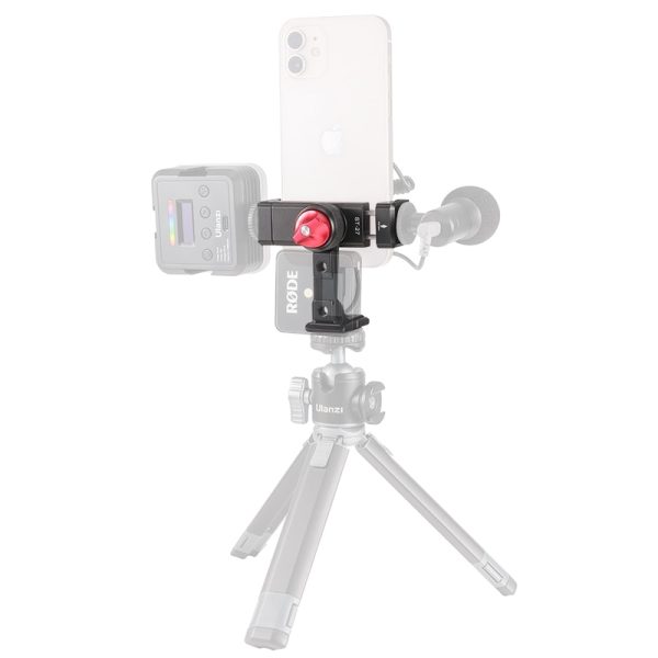 Ulanzi ST-27 Metal Phone Holder Clamp With Cold Shoe Arca 360°Rotatable Smartphone tripod