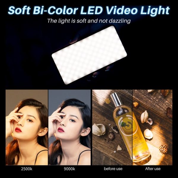 Ulanzi VL200 Led Video Light With Soft Diffuser 360°Ball Head 5000mAh 2500-9000k Fill Light