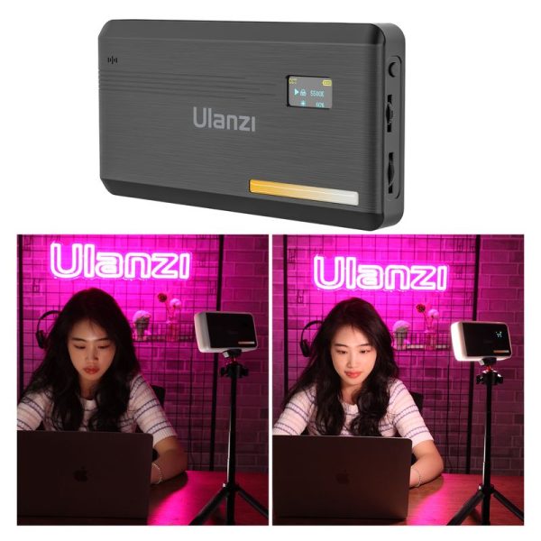 Ulanzi VL200 Led Video Light With Soft Diffuser 360°Ball Head 5000mAh 2500-9000k Fill Light