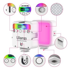 Ulanzi-VL49-RGB-Camera-Light-LED-Video-Light-2500K-9000K-800LUX-Magnetic-Mini-Fill-Light-3-1