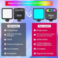 Ulanzi VL49 RGB Video Lights Mini LED Camera Light 2000mAh Rechargable LED Panel Lamp