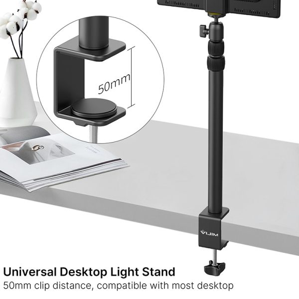 VIJIM LS01 Photography Desktop Tripod Light Stand With 1/4'' Screw