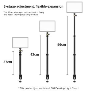 VIJIM LS01 Photography Desktop Tripod Light Stand With 1/4'' Screw