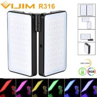 VIJIM R316 Foldable RGB LED Video Light 2600K-12000K 20W 2960 LUX DSLR Fill Light