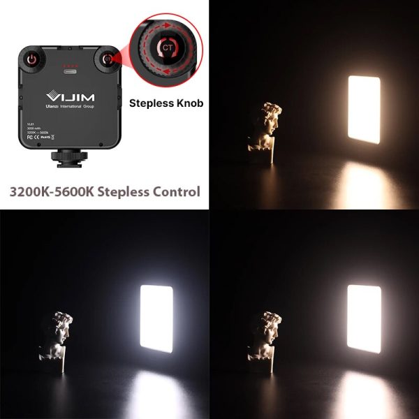 VIJIM VL81 LED Video Light Camera Light 3200-5600K 850LM 6.5W With Cold Shoe Mini