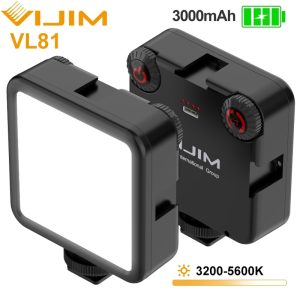 VIJIM VL81 LED Video Light Camera Light 3200-5600K 850LM 6.5W With Cold Shoe Mini