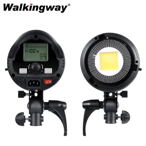 WKW 60W Continuous Light Photography LED Video Light Studio 5600K Bowen Mount White Version