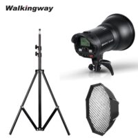 WKW 60W Continuous Light Photography LED Video Light Studio 5600K Bowen Mount White Version