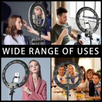 WalkingWay 18 inch LED Ring Light with Tripod Dimmable Photographic Lighting Studio Video light