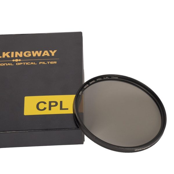 Walkingway CPL Camera Filter Circular Polarizing CIR-PL Filters Filtor for Nikon Canon DSLR Camera Lens 52/55/58/62/67/72/77/82