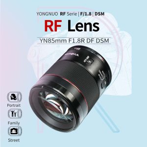 YONGNUO Camera Lens YN85mm F1.8R DF DSM Full-Frame Auto Focus RF-Mount for Canon EOS R Mirrorless Camera