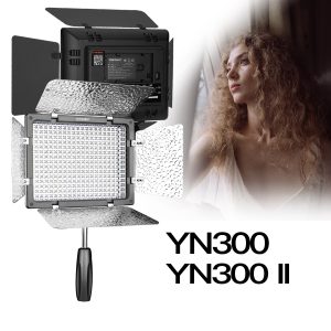 YONGNUO YN300 YN300II Dimmable 5600K Camera Shooting Light Video LED Lights with Color Filters